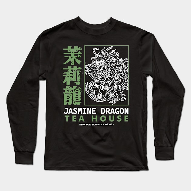 Jasmine Dragon Tea House 3 Long Sleeve T-Shirt by Neon Bang Bang